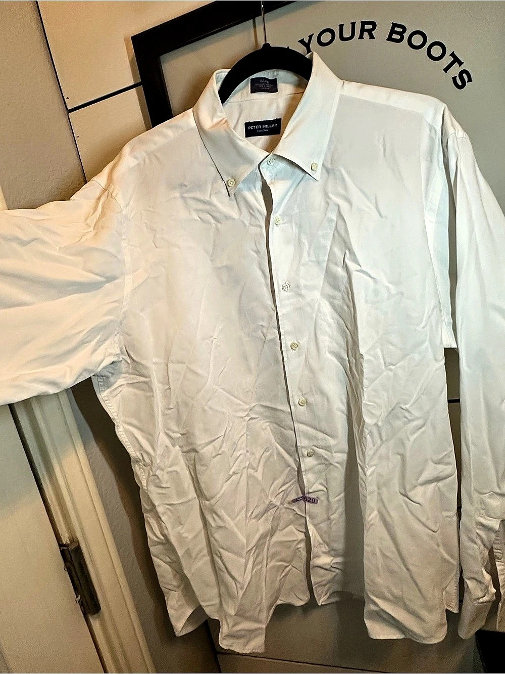 Peter Millar White Button Down Shirt